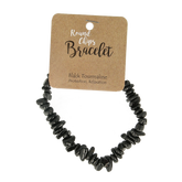 Steengoed Splitarmband toermalijn zwart 1 Stuks