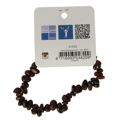 Steengoed Splitarmband tijgeroog rood 1 Stuks