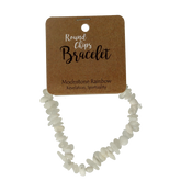 Steengoed Splitarmband maansteen regenboog 1 Stuks