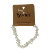 Steengoed Splitarmband maansteen regenboog 1 Stuks
