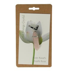 Steengoed Energiekristal roze kwarts 1 Stuks
