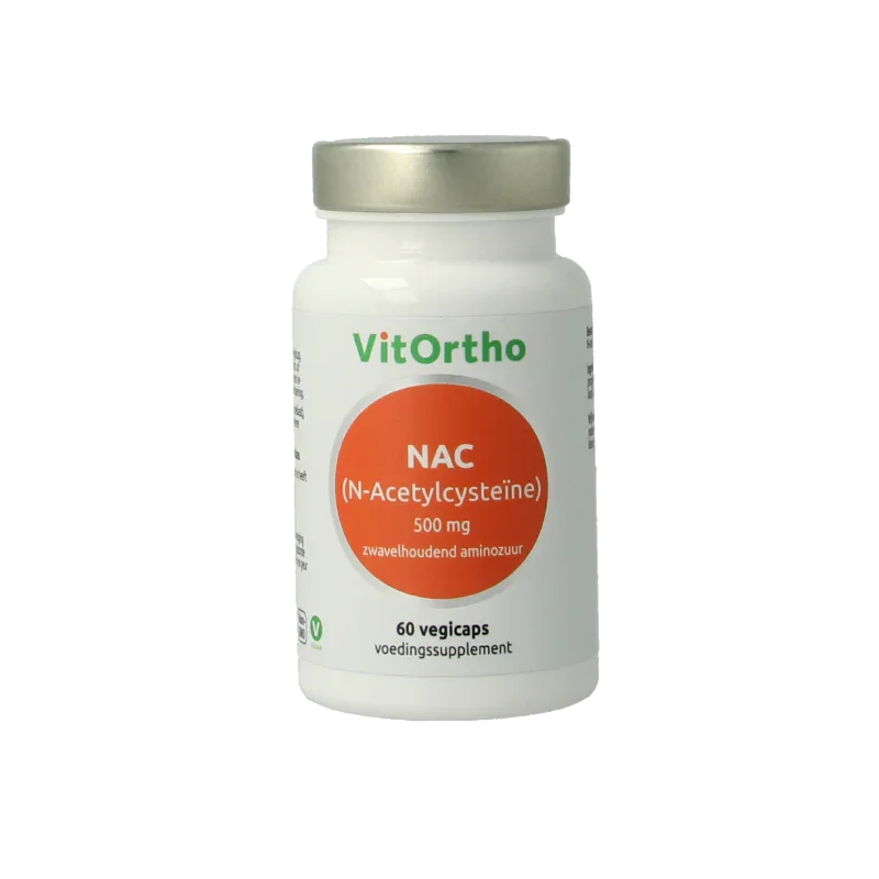 VitOrtho NAC N-Acetyl cysteine 500mg 60 Vegetarische capsules