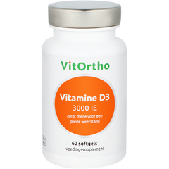 VitOrtho Vitamine D3 3000IE 60.00 Softgels