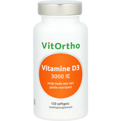VitOrtho Vitamine D3 3000IE 120 Softgels