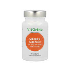 VitOrtho Omega-3 algenolie EPA 75mg DHA 150mg vegan 60.00 Vegetarische capsules