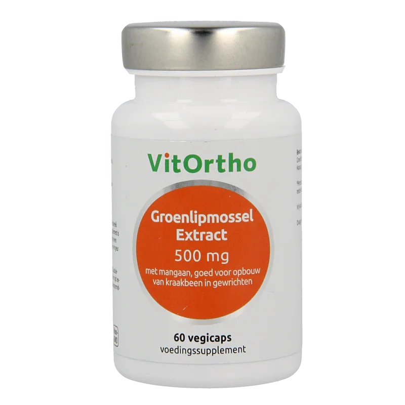 VitOrtho Groenlipmossel extract 500mg 60 Vegetarische capsules