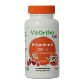 VitOrtho Vitamine C 250mg met 25mg bioflavonoiden 60 Kauwtabletten