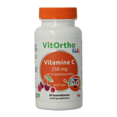 VitOrtho Vitamine C 250mg met 25mg bioflavonoiden 60 Kauwtabletten