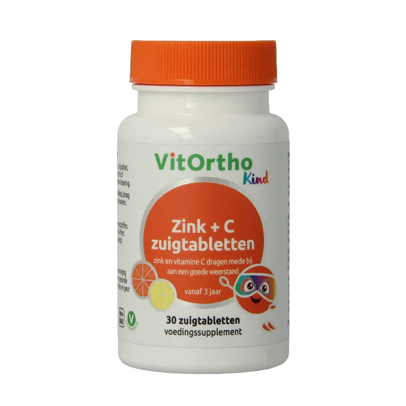 VitOrtho Zink + C kind zuigtabletten 30 Zuigtabletten