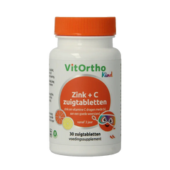 VitOrtho Zink + C kind zuigtabletten 30 Zuigtabletten