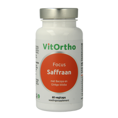 VitOrtho Saffraan focus 60.00 Vegetarische capsules
