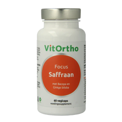 VitOrtho Saffraan focus 60 Vegetarische capsules