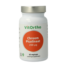 VitOrtho Chroom picolinaat 200mcg 60 Vegetarische capsules