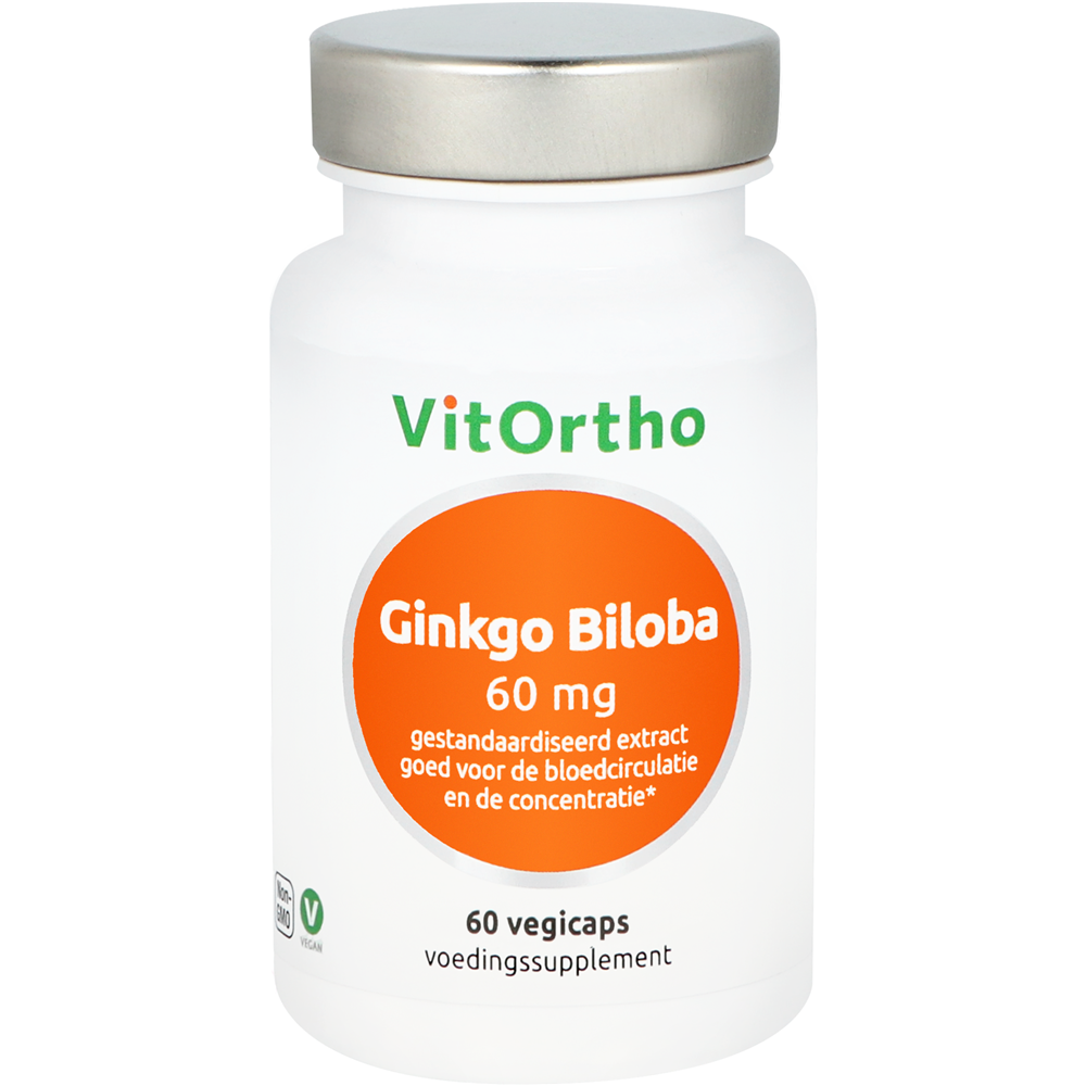 VitOrtho Ginkgo Biloba voorheen focusform 60 Vegetarische capsules