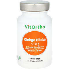 VitOrtho Ginkgo Biloba voorheen focusform 60 Vegetarische capsules