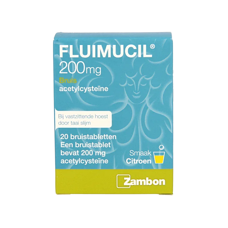 Fluimucil Bruistablet 200mg 20 Bruistabletten