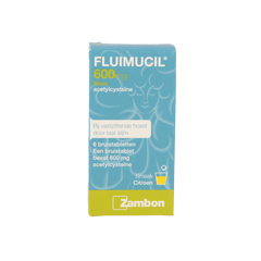 Fluimucil Bruistablet 600mg 6.00 Bruistabletten