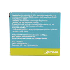 Fluimucil Tablet 600mg 10 Tabletten