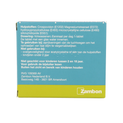 Fluimucil Tablet 600mg 10.00 Tabletten