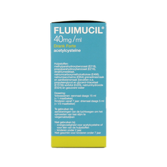 Fluimucil Drank 40mg/ml forte aardbei 200 Milliliter
