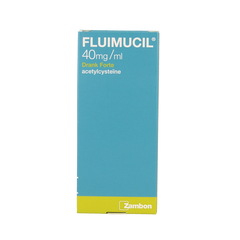 Fluimucil Drank 40mg/ml forte aardbei 200 Milliliter