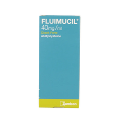 Fluimucil Drank 40mg/ml forte aardbei 200 Milliliter
