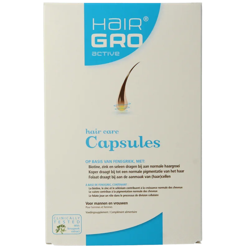 Hairgro Active haargroei bevorderend 60 Capsules