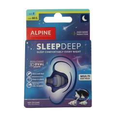 Alpine Sleepdeep earplugs multi size pack 2 Paar