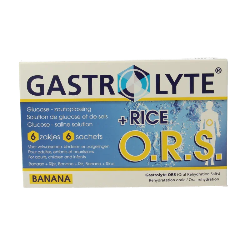 Gastrolyte O.R.S. rijst/banaan 6 Sachets