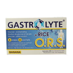 Gastrolyte O.R.S. rijst/banaan 6 Sachets