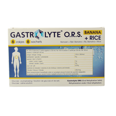 Gastrolyte O.R.S. rijst/banaan 6 Sachets