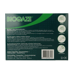 Biogaze Verbandgaas/kompres 10 x 10cm 10.00 Stuks