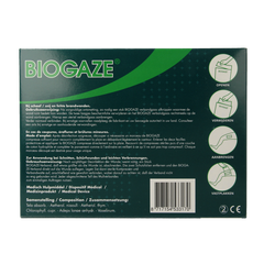 Biogaze Verbandgaas/kompres 10 x 10cm 10 Stuks