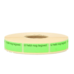 Spruyt Hillen Etiket U hebt nog tegoed 1000 Stuks