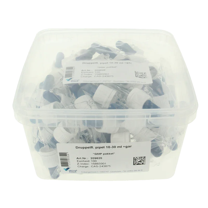 Spruyt Hillen Druppelflacon pipet & garantiesluiting 10-30 100 Stuks