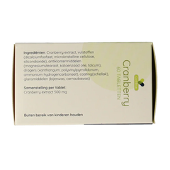 Spruyt Hillen Cranberry 60.00 Tabletten