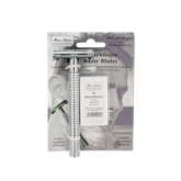 Hans Baier Veiligheidsscheermes chroom blister met 10 mesjes 1 Stuks