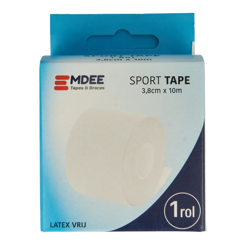 Emdee Sport tape 3.8cm x 10m wit 1 Stuks