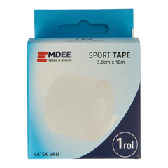 Emdee Sport tape 3.8cm x 10m wit 1 Stuks