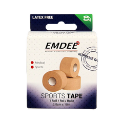 Emdee Sport tape 3.8cm x 10m huidkleur 1 Stuks