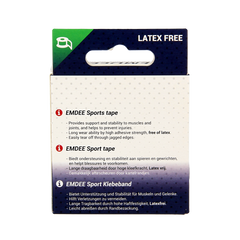 Emdee Sport tape 3.8cm x 10m huidkleur 1 Stuks