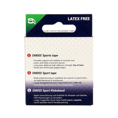 Emdee Sport tape 3.8cm x 10m huidkleur 1 Stuks