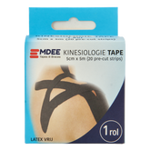 Emdee Kinesio tape zwart pre cut 1 Stuks