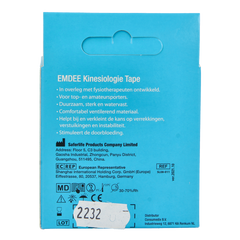 Emdee Kinesio tape zwart pre cut 1 Stuks
