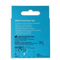 Emdee Kinesio tape blauw pre cut 1 Stuks
