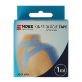 Emdee Kinesio tape licht blauw non cut 1 Rol