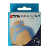 Emdee Kinesio tape licht blauw non cut 1.00 Rol