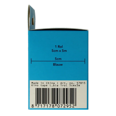 Emdee Kinesio tape licht blauw non cut 1 Rol