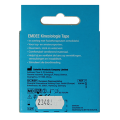 Emdee Kinesio tape licht blauw non cut 1 Rol