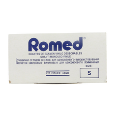 Romed Vinyl handschoen niet steriel gepoederd S 100.00 Stuks